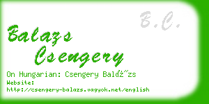 balazs csengery business card